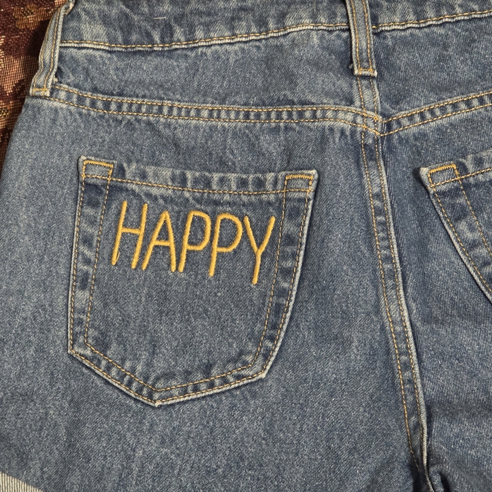 Wild Fable Womens High Rise Rolled Cuff Happy Jean Shorts 28R - Picture 11 of 15